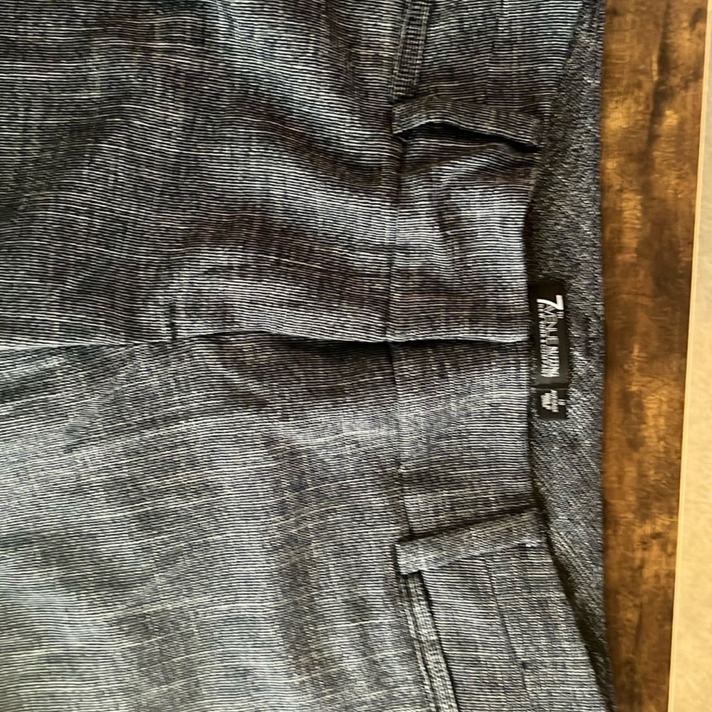 Navy plaid trousers! Machine Washable!